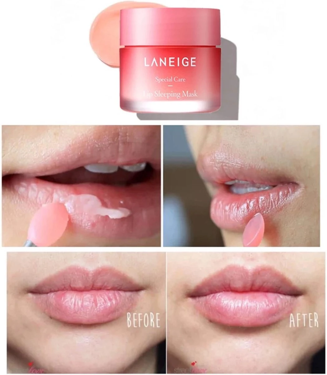 Mini Laneige Lip Sleeping Mask Lipmasker + Brush 4 Mini Laneige Lip Sleeping Mask Lipmasker + Brush - Afbeelding 2