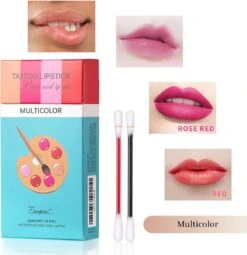 Bellive Tattoo Lipstick Red - Lipstick Dames - Tiktok - Lippenstift Wattenstaafje 20 Stuks - Lipstick Set - Waterproof Lipstick - Lippenstift Langhoudend - Long Lasting Lip Gloss - Multicolor -Beste Lip Winkel 1163x1200