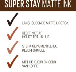 Maybelline SuperStay Matte Ink Lipstick - 260 Hazelnut Hypnotizer - Nude Lippenstift - 5 Ml -Beste Lip Winkel 1200x1135 5