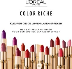 L’Oréal Paris Make-Up Designer Color Riche Satin Lipstick - 231 Sepia Silk - Nude - Verzorgende Lippenstift Met Arganolie Voor Een Comfortabel Gevoel - 4,54 Gr -Beste Lip Winkel 1200x1158 8