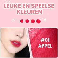 01 Appel - Lip Tint - Lip Stain - Lip Tattoo - Lip Tint Korean - Lip And Cheek Tint - Waterproof Lipstick - Waterproof Lip Tint - Watervaste Lip Tint Lippenstift -Beste Lip Winkel 1200x1187 1