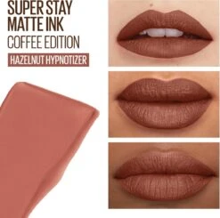 Maybelline SuperStay Matte Ink Lipstick - 260 Hazelnut Hypnotizer - Nude Lippenstift - 5 Ml -Beste Lip Winkel 1200x1192 5