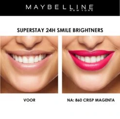 Maybelline SuperStay 24H Smile Brighters Lippenstift - 860 Crisp Magenta - Roze - Langhoudend 17 Maybelline SuperStay 24H Smile Brighters Lippenstift - 860 Crisp Magenta - Roze - Langhoudend -Beste Lip Winkel 1200x1196 6