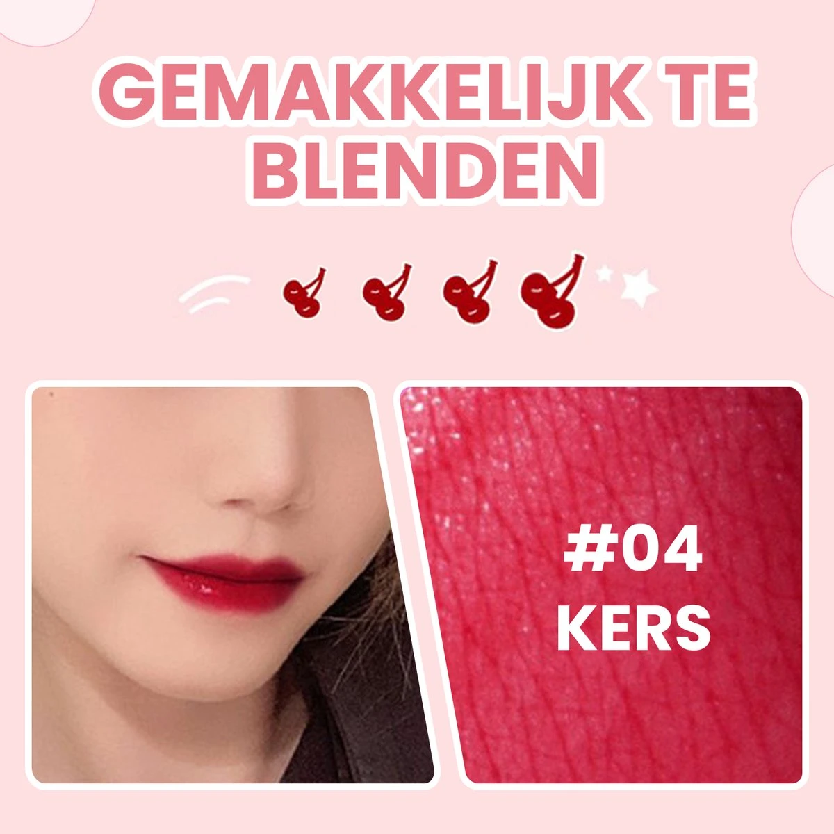 04 Kers - Lip Tint - Lip Stain - Lip Tattoo - Lip Tint Korean - Lip And Cheek Tint - Waterproof Lipstick - Waterproof Lip Tint - Watervaste Lip Tint Lippenstift 8 04 Kers - Lip Tint - Lip Stain - Lip Tattoo - Lip Tint Korean - Lip And Cheek Tint - Waterproof Lipstick - Waterproof Lip Tint - Watervaste Lip Tint Lippenstift - Afbeelding 6