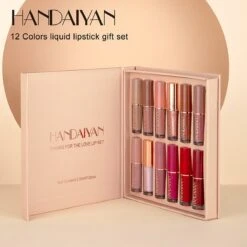 HANDAIYAN | Set Van 12 | Liquid Lipsticks | Matte Lippenstift | Vloeibare Lippenstift | Waterproof | Make Up Set | Geschenkset | Giftset | Lipstick | Lippenstift | Lipgloss