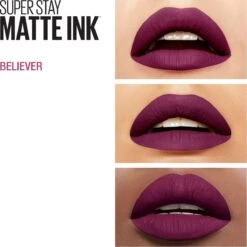 Maybelline Superstay Langhoudende Lippenstift - Matte Ink X Ashley Longshore - 40 Believer - Paars - Limited Edition -Beste Lip Winkel 1200x1200 507
