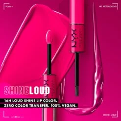 NYX Professional Makeup Shine Loud Pro Pigment Lip Shine - SLHP25 Daring Damsel - Lipgloss - 3.4 Ml -Beste Lip Winkel 1200x1200 609