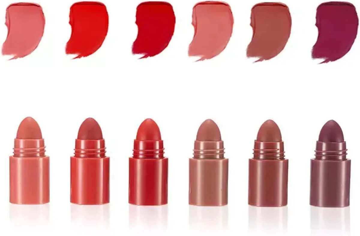 Palm Cosmetics® 6 In 1 Lipstick - Matte Lipstick - Lippenstift - Waterproof - Langhoudend 5 Palm Cosmetics® 6 In 1 Lipstick - Matte Lipstick - Lippenstift - Waterproof - Langhoudend - Afbeelding 3