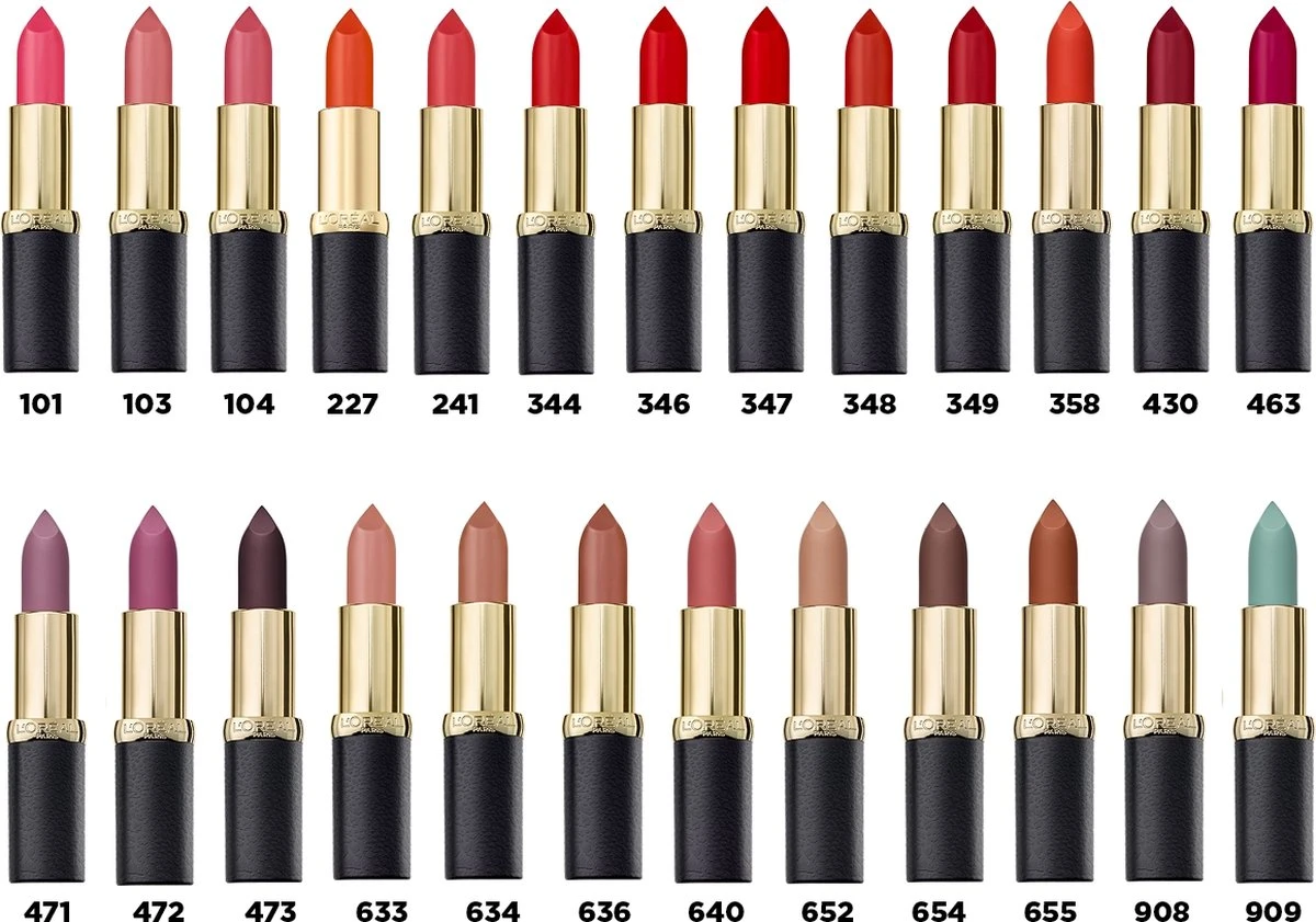 L'Oréal Paris Color Riche Matte Lippenstift - 347 Haute Rouge 15 L'Oréal Paris Color Riche Matte Lippenstift - 347 Haute Rouge - Afbeelding 13