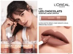 L’Oréal Paris Make-Up Designer Les Chocolats Lipstick - 842 Candy Man - Paars - Ultra Matte Lippenstift Met Chocoladegeur - 7,6 Ml -Beste Lip Winkel 1200x881 2