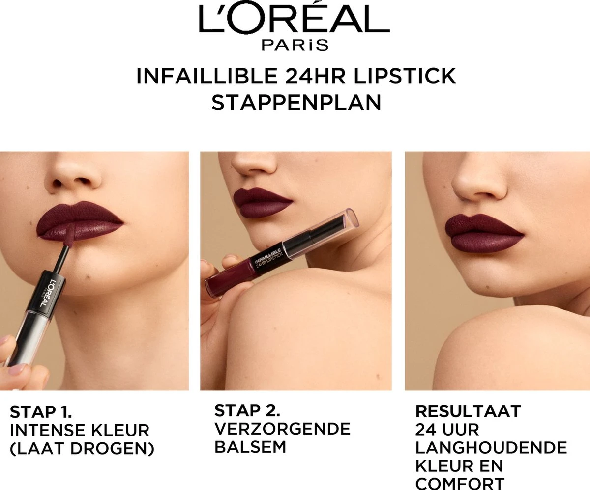 L’Oréal Paris Infallible Lippenstift - 117 Perpetual Brown - 24h Langhoudend 6 L’Oréal Paris Infallible Lippenstift - 117 Perpetual Brown - 24h Langhoudend - Afbeelding 4