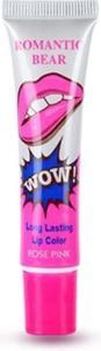 Romantic Bear - WOW Peel Off Lipgloss - Long Lasting Lipstick - Rose Pink 3 Romantic Bear - WOW Peel Off Lipgloss - Long Lasting Lipstick - Rose Pink