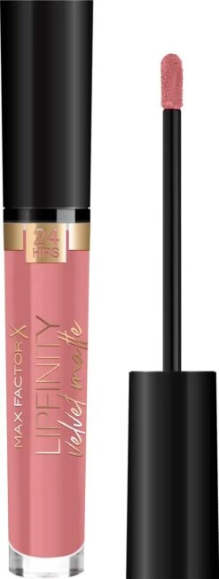 Max Factor Lipfinity Velvet Matte Lippenstift - 045 Posh Pink Nude -Beste Lip Winkel 454x1200 2