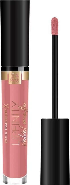 Max Factor Lipfinity Velvet Matte Lippenstift - 045 Posh Pink Nude -Beste Lip Winkel 456x1200
