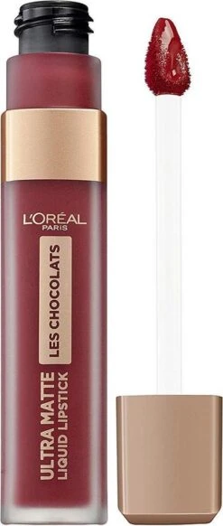 L'Oréal Paris Les Chocolates Ultra Matte Liquid Lippenstift - 864 Tasty Ruby -Beste Lip Winkel 509x1200
