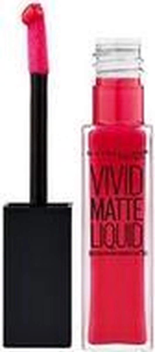 Maybelline Vivid Matte Liquid - 35 Rebel Red - Rood - Lippenstift 15 Maybelline Vivid Matte Liquid - 35 Rebel Red - Rood - Lippenstift - Afbeelding 13