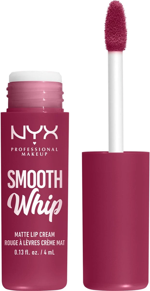 NYX Professional Makeup - Smooth Whip Matte Lip Cream Fuzzy Slippers - Vloeibare Lippenstift - 4ML 3 NYX Professional Makeup - Smooth Whip Matte Lip Cream Fuzzy Slippers - Vloeibare Lippenstift - 4ML