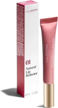 Clarins Instant Light Natural Lip Perfector - 01 Rose Shimmer - Lipgloss - 12 Ml -Beste Lip Winkel 647x1200