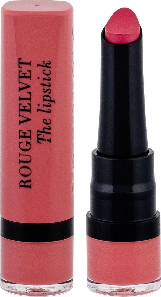 Bourjois Rouge Velvet Lippenstift - 002 Flaming'rose 9 Bourjois Rouge Velvet Lippenstift - 002 Flaming'rose - Afbeelding 7