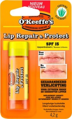 O'Keeffe's - Liprepair & Protect - SPF15 - 4,2 Gram -Beste Lip Winkel 729x1200 1