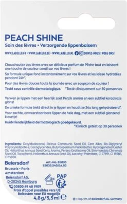 Labello Fruity Shine Peach Lippenbalsem - 5.5ml -Beste Lip Winkel 747x1200 3