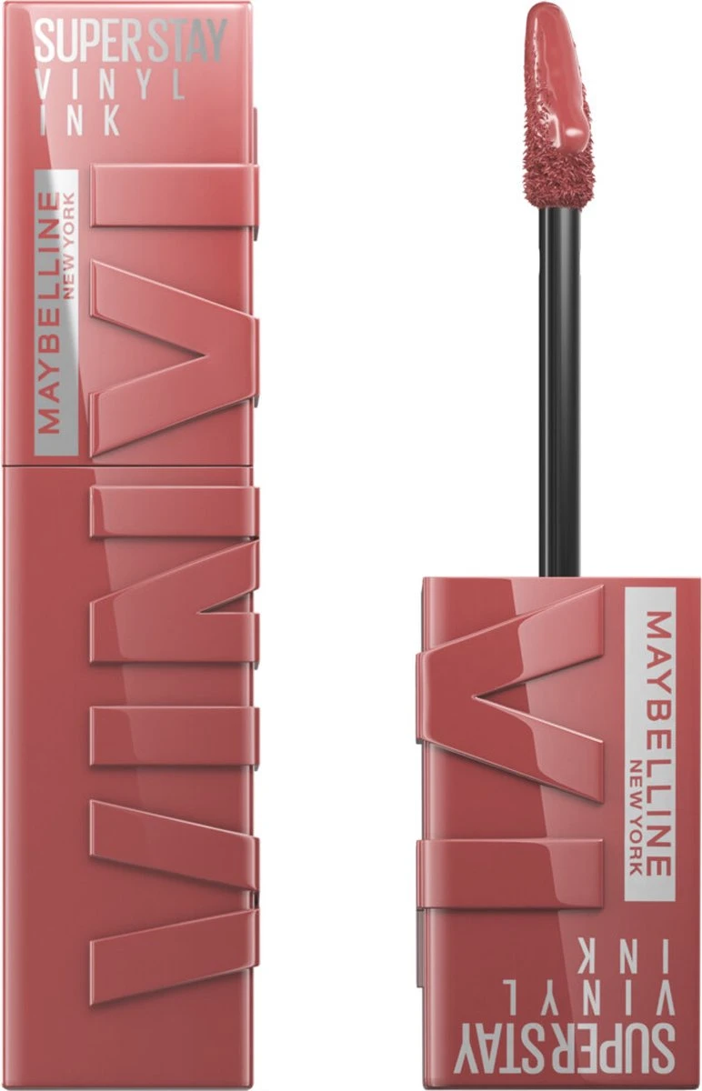 Maybelline New York - SuperStay Vinyl Ink Lipstick - 35 Cheeky - Nude - Langhoudende Lippenstift - 4.2 Ml 3 Maybelline New York - SuperStay Vinyl Ink Lipstick - 35 Cheeky - Nude - Langhoudende Lippenstift - 4.2 Ml