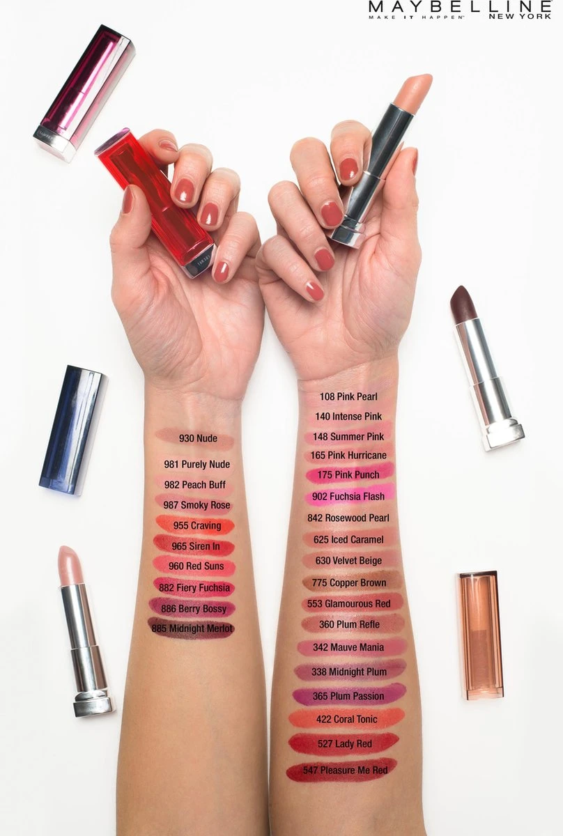 Maybelline Color Sensational The Inti-Matte Nudes Lipstick - 987 Smoky Rose - Roze - Matte Lippenstift 7 Maybelline Color Sensational The Inti-Matte Nudes Lipstick - 987 Smoky Rose - Roze - Matte Lippenstift - Afbeelding 5