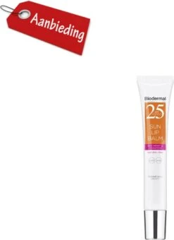 Lippenbalsem Natural Pink Biodermal Sun Lipbalm Lipbalsem SPF25 - Tube 12 Ml - -Beste Lip Winkel 871x1200