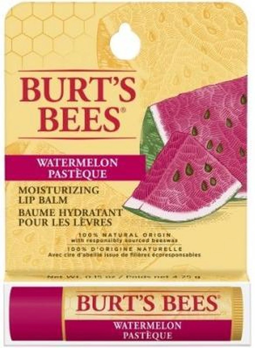 Burt's Bees Burts Bees Lippenbalsem Watermeloen 4,25 Gr 5 Burt's Bees Burts Bees Lippenbalsem Watermeloen 4,25 Gr - Afbeelding 3