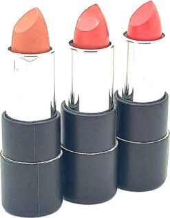 PAVÈZ NUDE COLLECTION ORGANIC LIPSTICK Samples: Nude, Sunkissed & Coral Flair